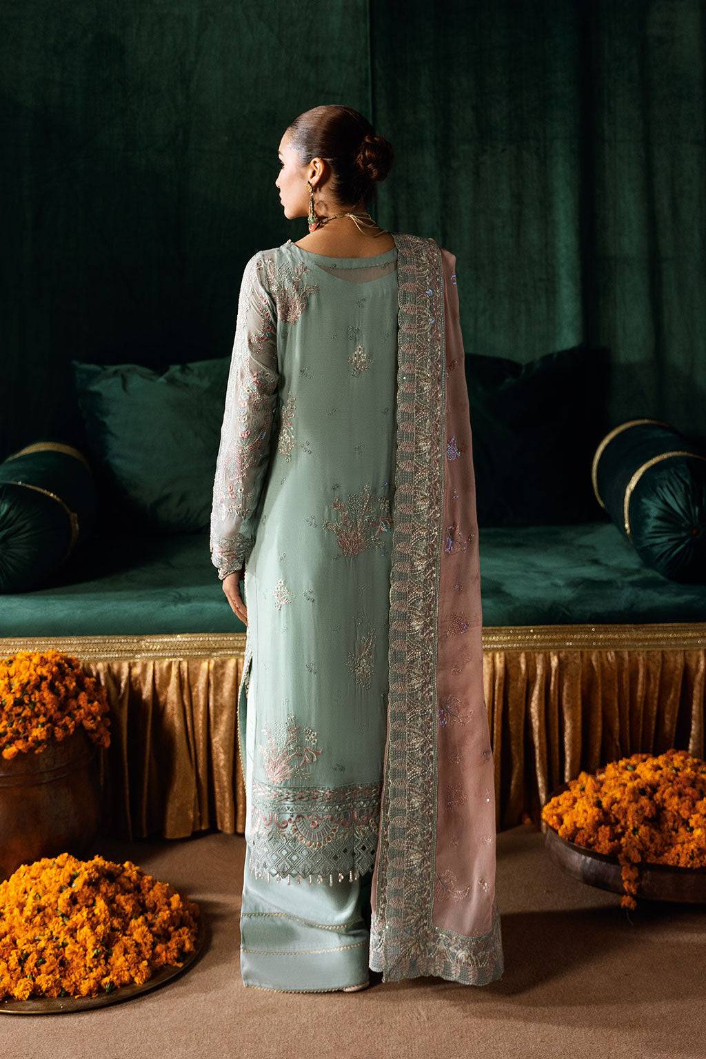 Ramsha | Dastak Luxury Chiffon Collection | Q-206 by Maria Faisal - Registered Vendor of : Ramsha - type : Ladies Clothes - 100% original wedding dresses