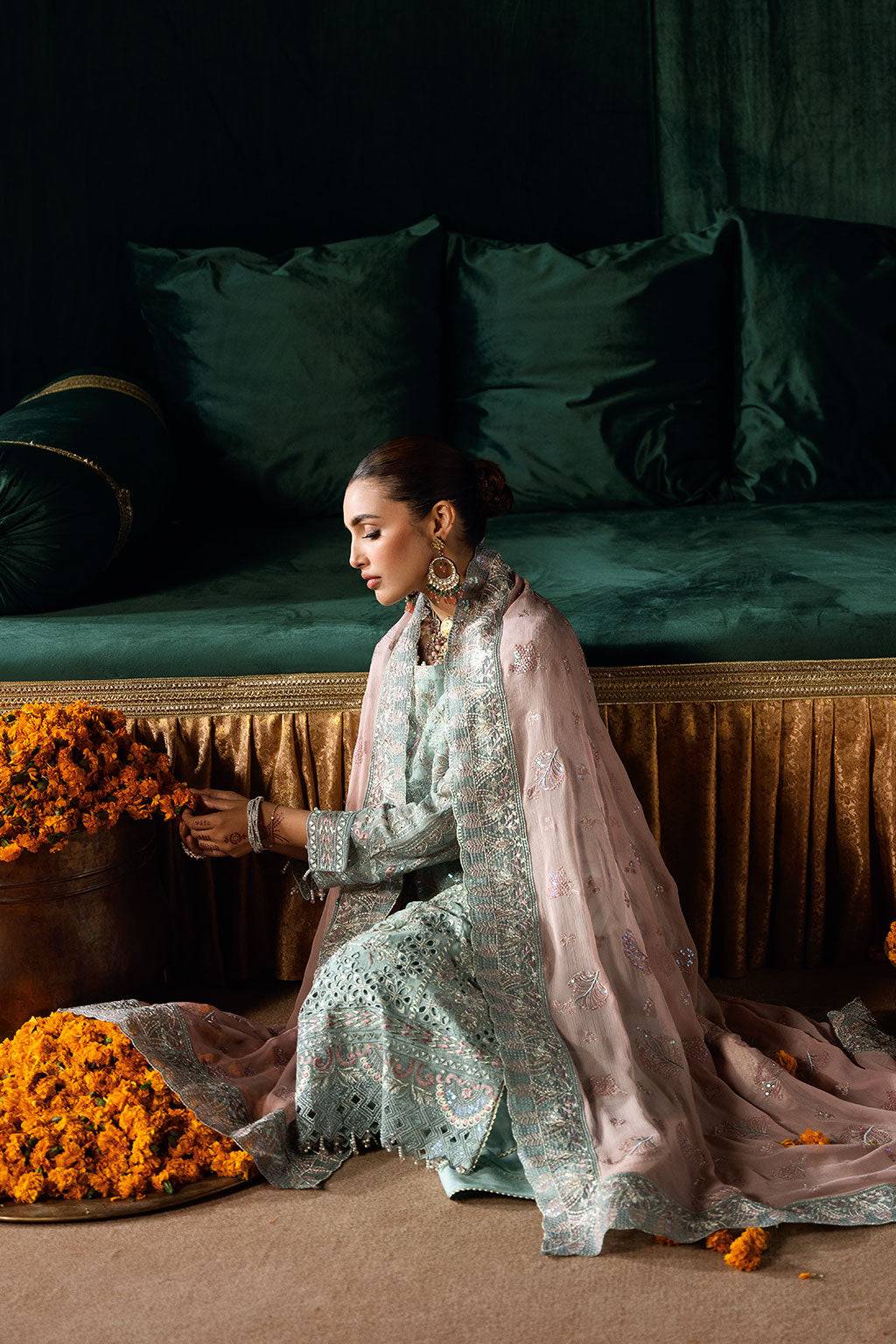 Ramsha | Dastak Luxury Chiffon Collection | Q-206 by Maria Faisal - Registered Vendor of : Ramsha - type : Ladies Clothes - 100% original wedding dresses