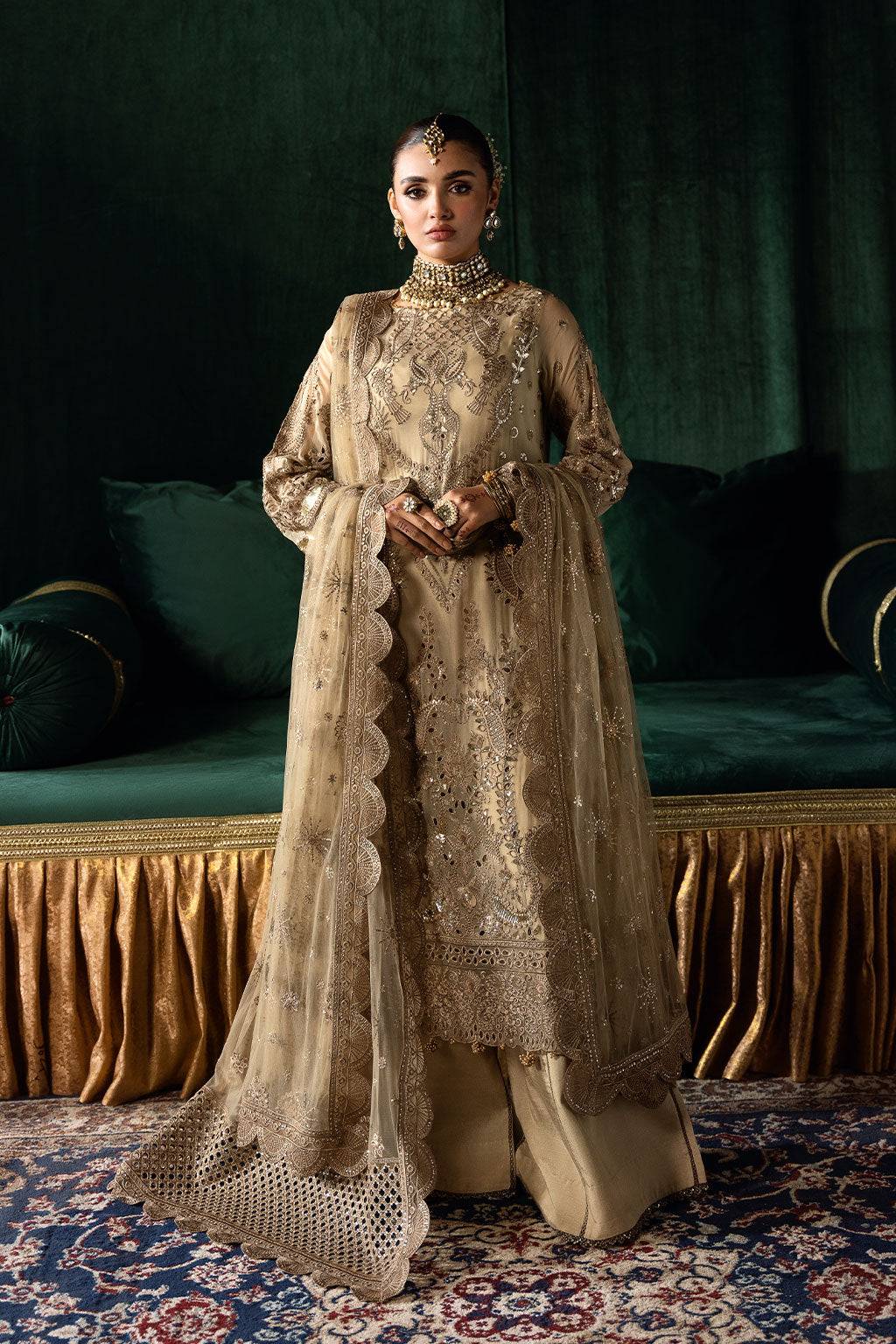 Ramsha | Dastak Luxury Chiffon Collection | Q-207 by Maria Faisal - Registered Vendor of : Ramsha - type : Ladies Clothes - 100% original wedding dresses