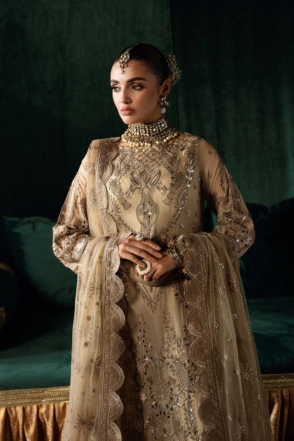 Ramsha | Dastak Luxury Chiffon Collection | Q-207 by Maria Faisal - Registered Vendor of : Ramsha - type : Ladies Clothes - 100% original wedding dresses