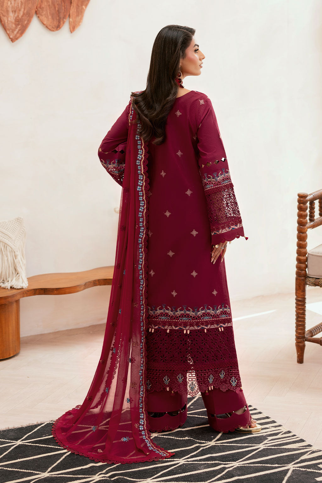 Ramsha | Ghazal Luxury Lawn | G-403 - Luxury Dress - available at Maria Faisal in UK and USA.