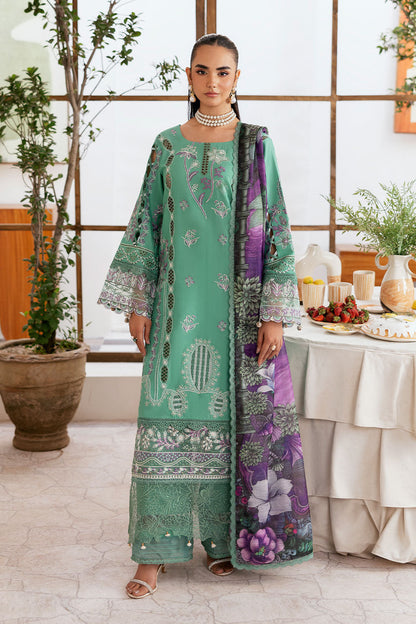 Ramsha | Ghazal Luxury Lawn | G-404 - Luxury Dress - available at Maria Faisal in UK and USA.