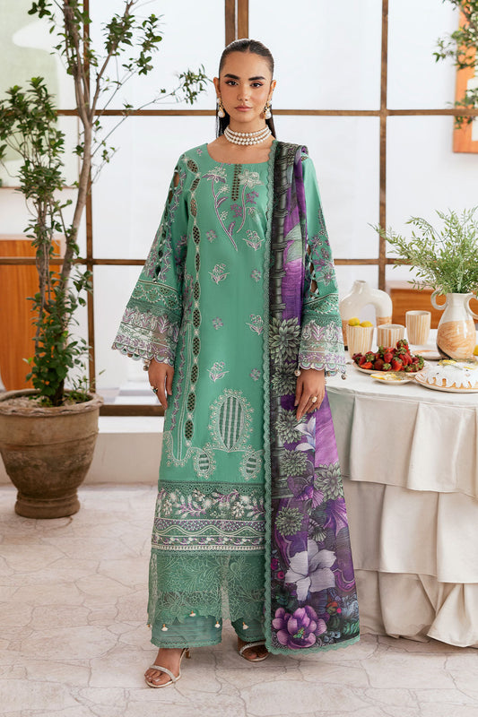 Ramsha | Ghazal Luxury Lawn | G-404 - Luxury Dress - available at Maria Faisal in UK and USA.
