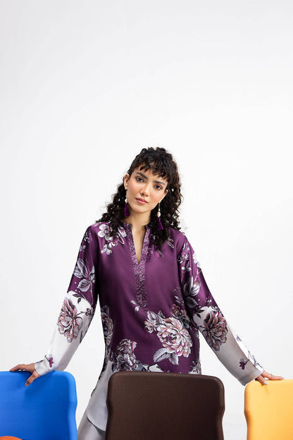 Afsanah | The Print Edit | PURPLE SAPPHIRE AP-114 by Maria Faisal - Registered Vendor of : Afsanah - type : Ladies Clothes - 100% original wedding dresses