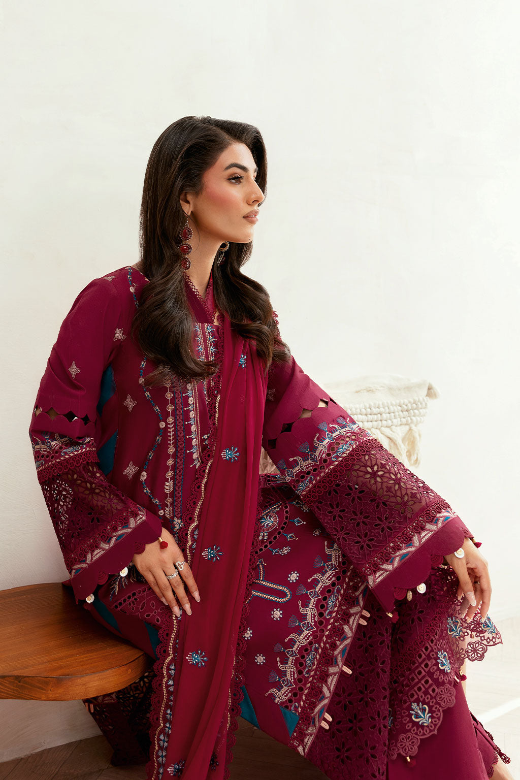 Ramsha | Ghazal Luxury Lawn | G-403 - Luxury Dress - available at Maria Faisal in UK and USA.