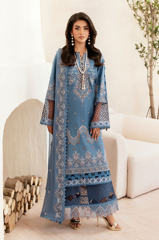 Ramsha | Ghazal Luxury Lawn | G-407 - Luxury Dress - available at Maria Faisal in UK and USA.