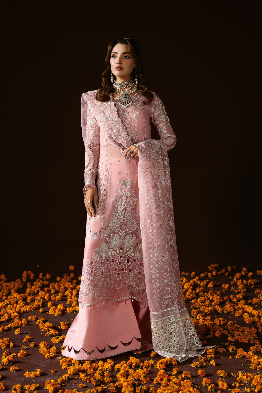 Ramsha | Dastak Luxury Chiffon Collection | Q-202 - Ladies Clothes - Maria Faisal