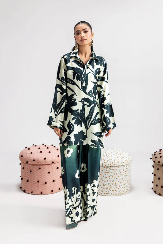 Afsanah | The Print Edit | GREEN SPARKLE AP-106 by Maria Faisal - Registered Vendor of : Afsanah - type : Ladies Clothes - 100% original wedding dresses