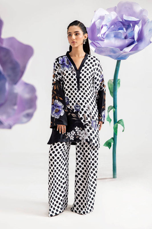 Afsanah | The Print Edit | DARK POLKA AP-110 by Maria Faisal - Registered Vendor of : Afsanah - type : Ladies Clothes - 100% original wedding dresses