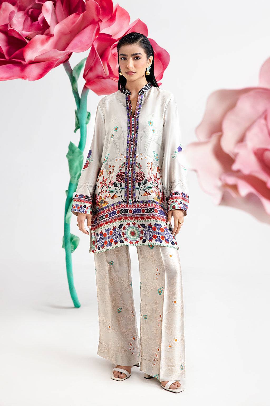 Afsanah | The Print Edit | IVORY FROST AP-108 by Maria Faisal - Registered Vendor of : Afsanah - type : Ladies Clothes - 100% original wedding dresses