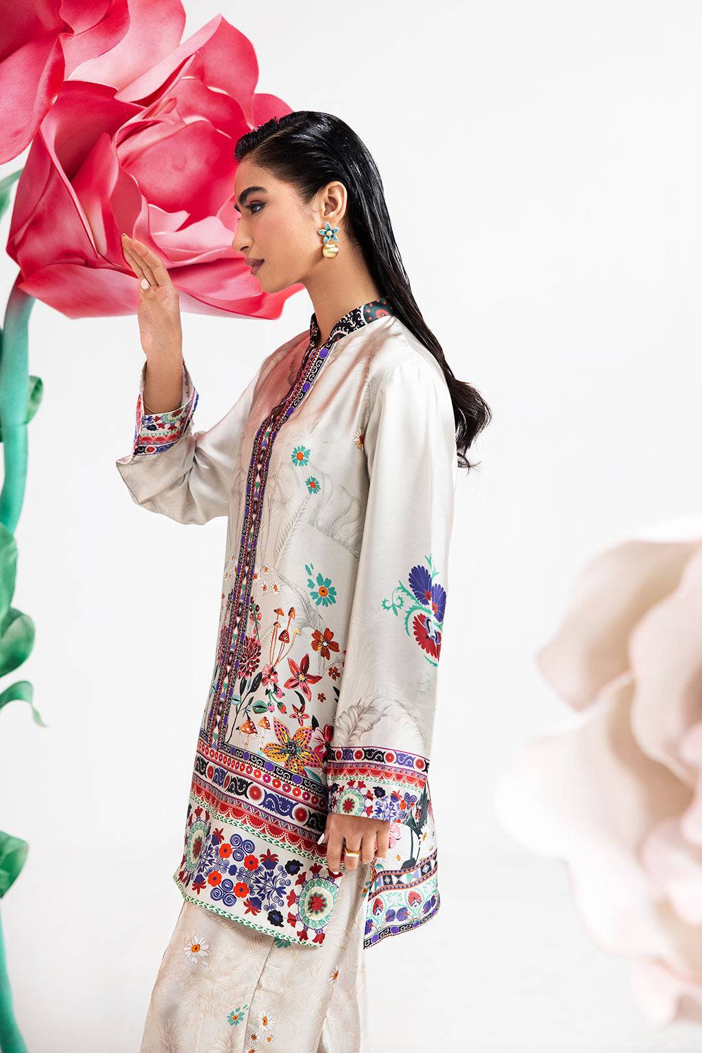 Afsanah | The Print Edit | IVORY FROST AP-108 by Maria Faisal - Registered Vendor of : Afsanah - type : Ladies Clothes - 100% original wedding dresses