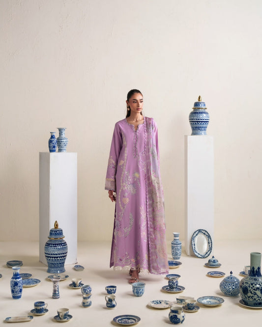Neeshay | Whispers of Summer Luxury Lawn | EVIE - Luxury Dress - available at Maria Faisal in UK and USA.