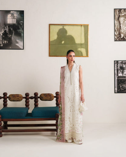 Neeshay | Whispers of Summer Luxury Lawn | IRIS - Luxury Dress - available at Maria Faisal in UK and USA.