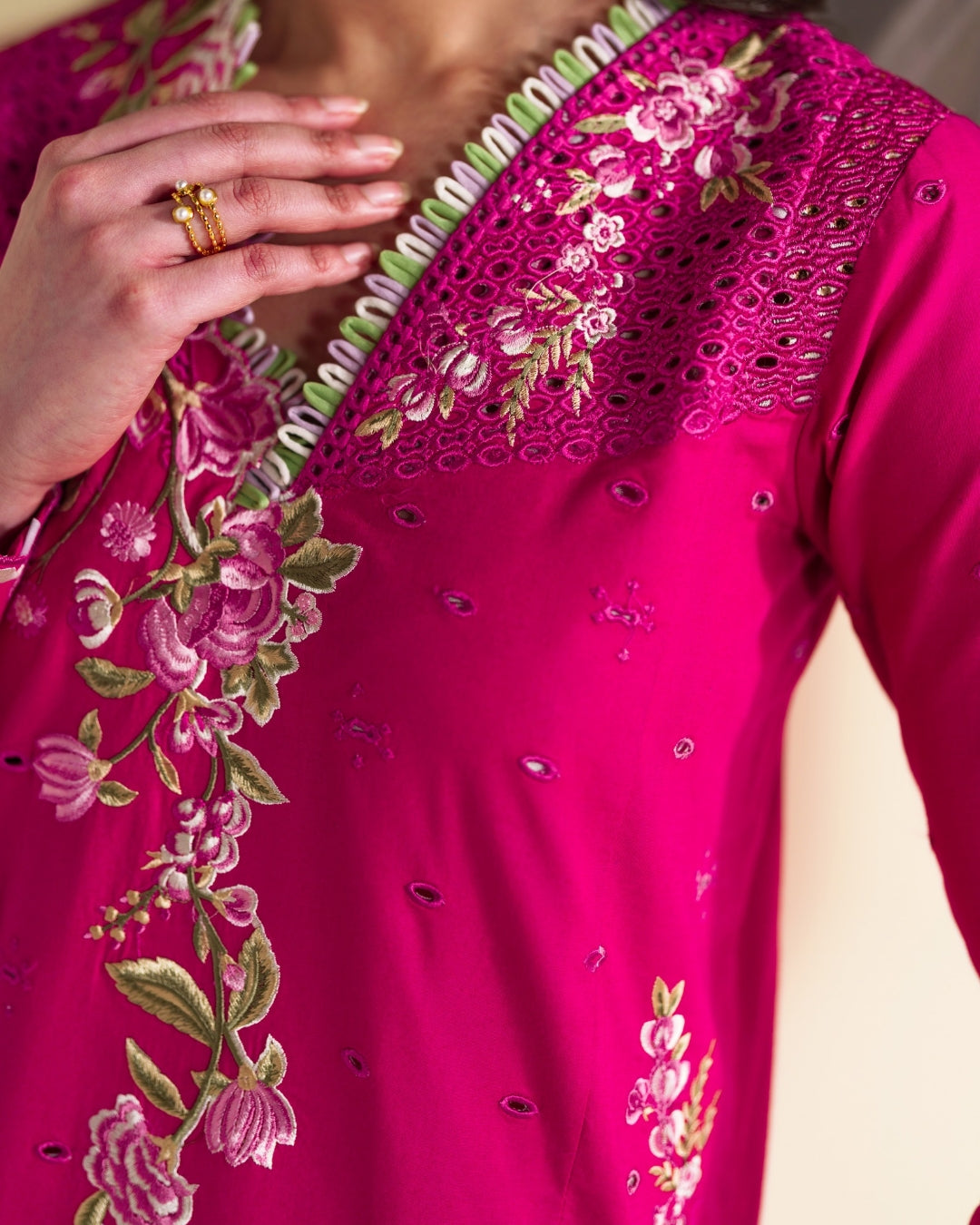 Neeshay | Whispers of Summer Luxury Lawn | CECILY - Luxury Dress - available at Maria Faisal in UK and USA.
