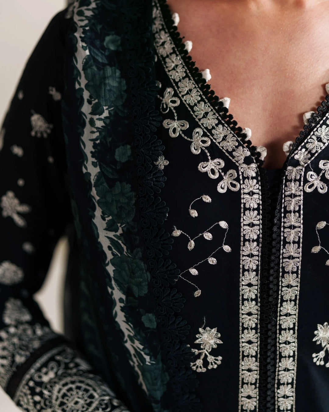 Neeshay | Whispers of Summer Luxury Lawn | MAEVE - Luxury Dress - available at Maria Faisal in UK and USA.
