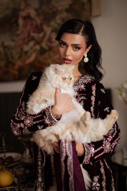 Saira Rizwan | Velvet Pret 25 | SHABNAM-SRVP25-05 - Formal Dress - available at Maria Faisal in UK and USA.