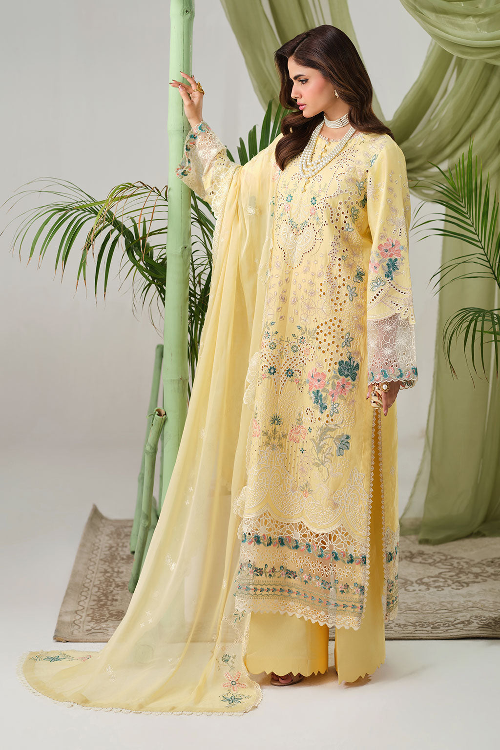 Ramsha | Riwayat Lawn Collection |Y-1506 - Luxury Dress - available at Maria Faisal in UK and USA.