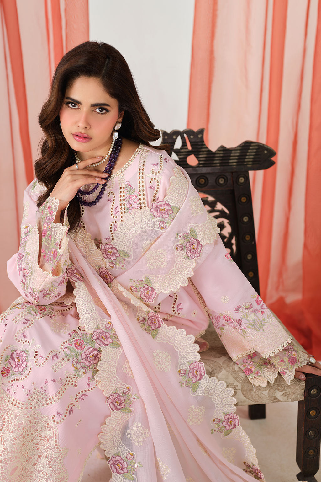 Ramsha | Riwayat Lawn Collection | Y-1508 - Luxury Dress - available at Maria Faisal in UK and USA.