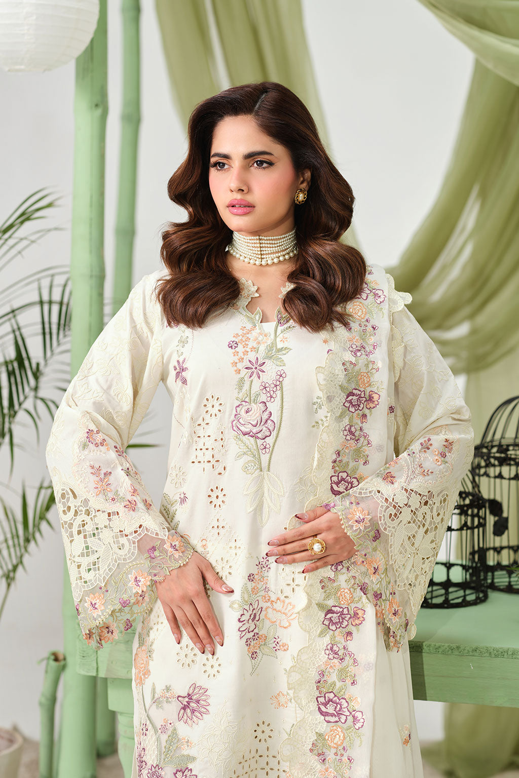 Ramsha | Riwayat Lawn Collection | Y-1501 - Luxury Dress - available at Maria Faisal in UK and USA.