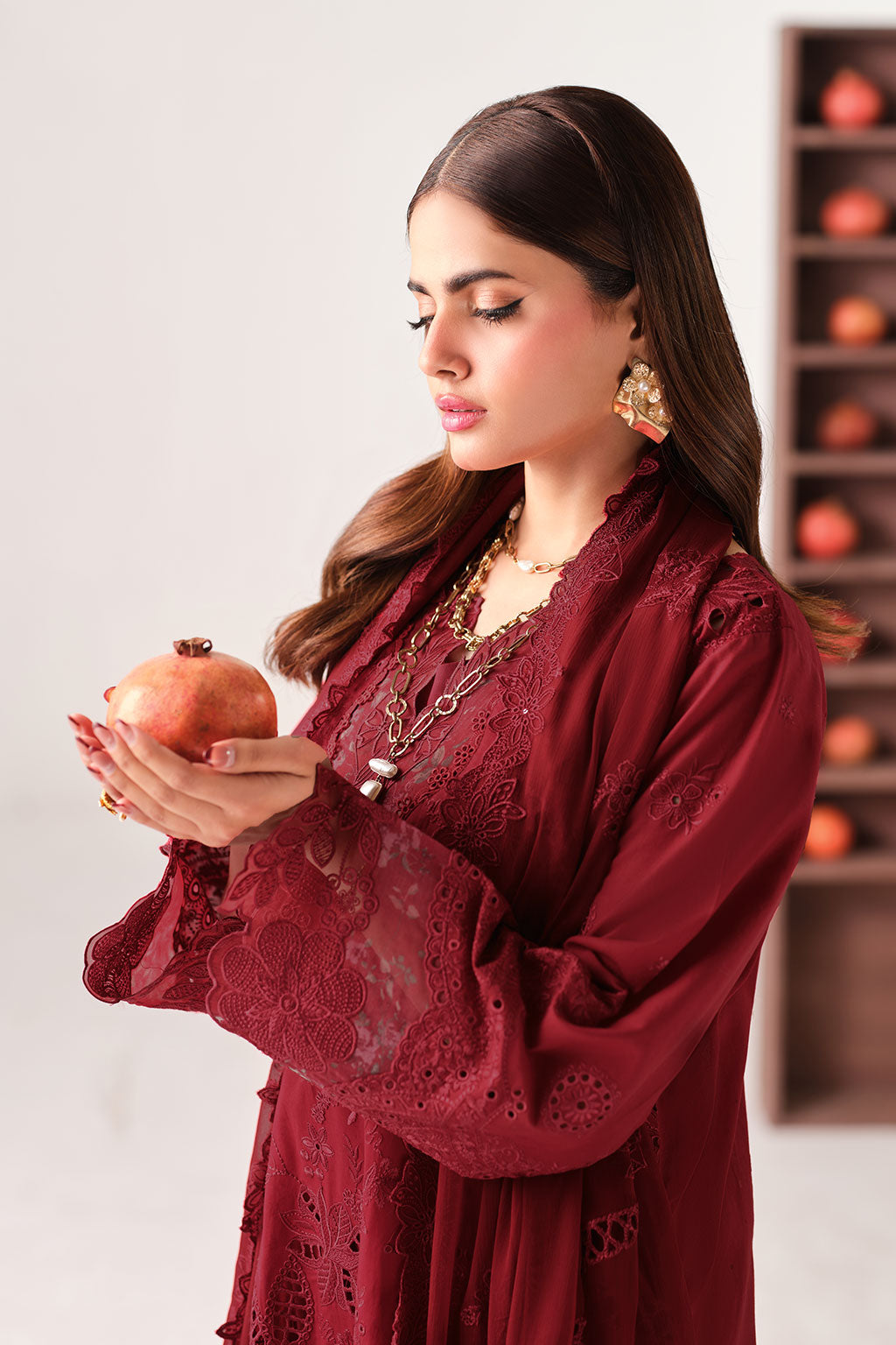 Ramsha | Riwayat Lawn Collection | Y-1504 - Luxury Dress - available at Maria Faisal in UK and USA.