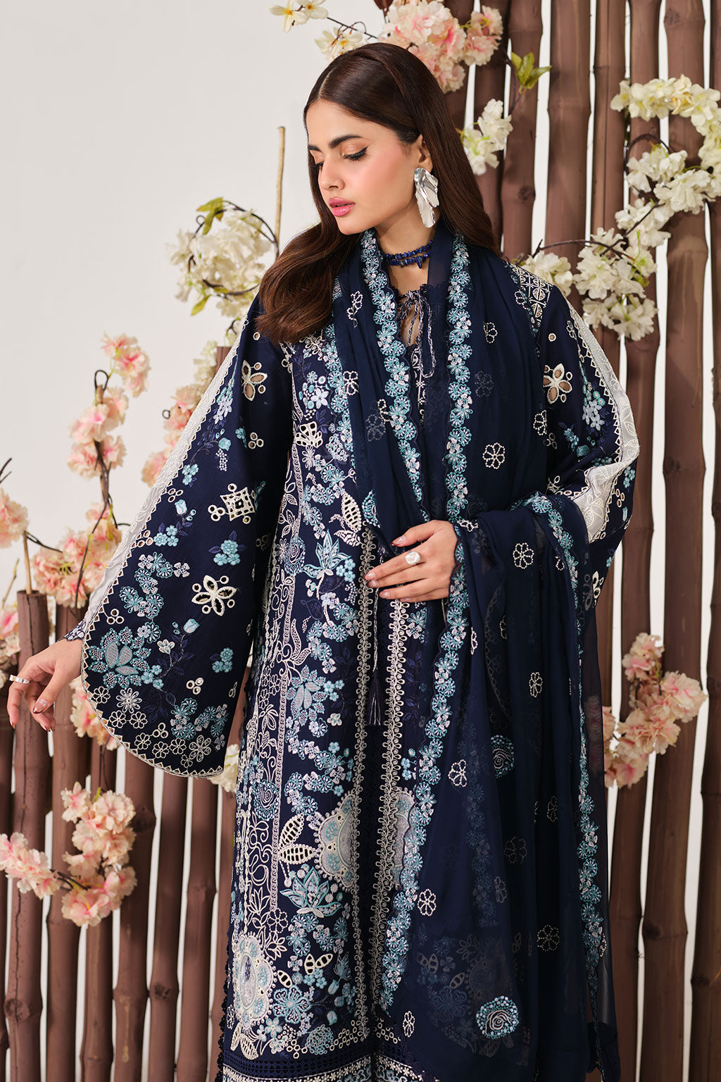 Ramsha | Riwayat Lawn Collection | Y-1507 - Luxury Dress - available at Maria Faisal in UK and USA.