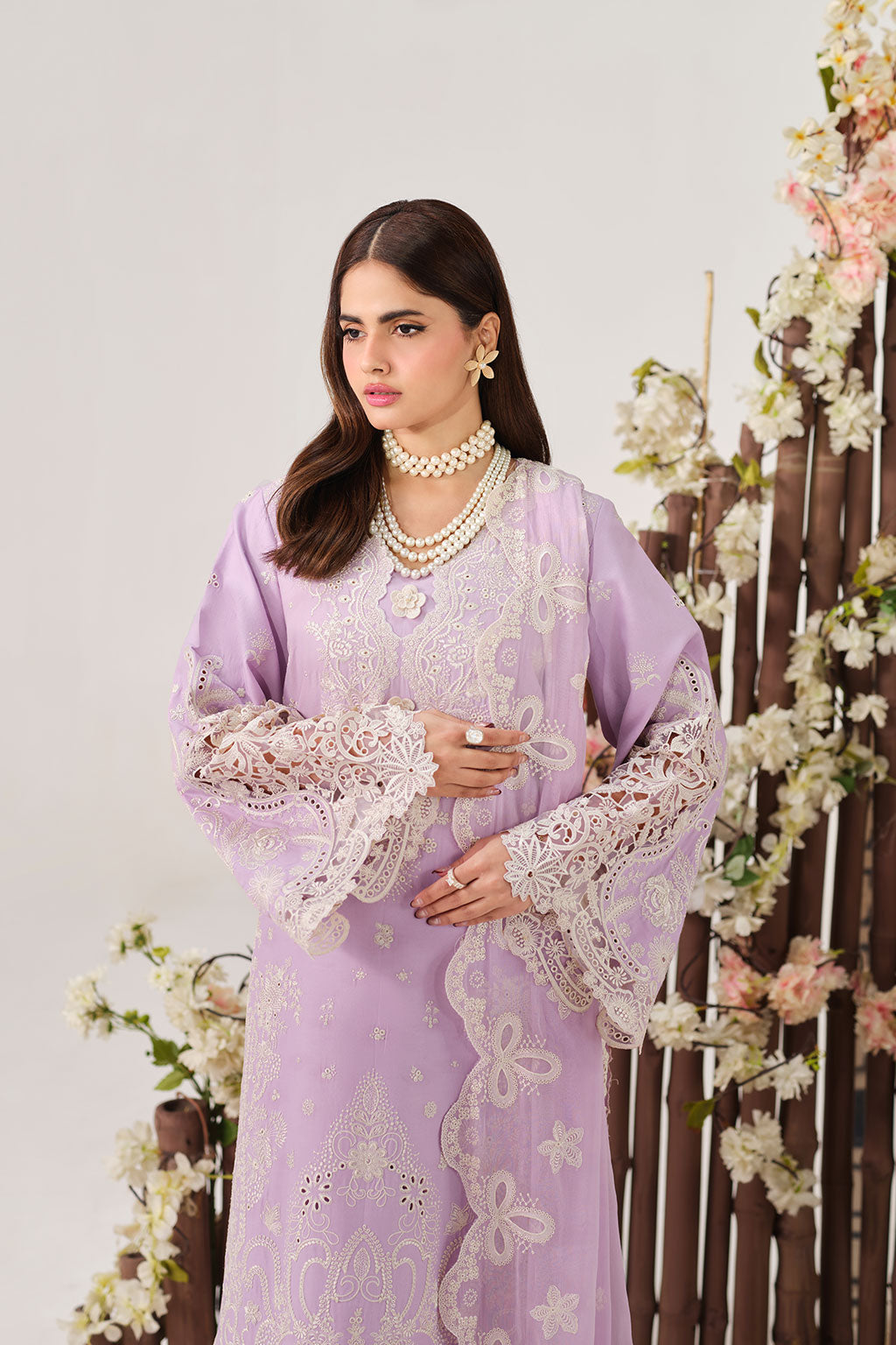 Ramsha | Riwayat Lawn Collection | Y-1503 - Luxury Dress - available at Maria Faisal in UK and USA.