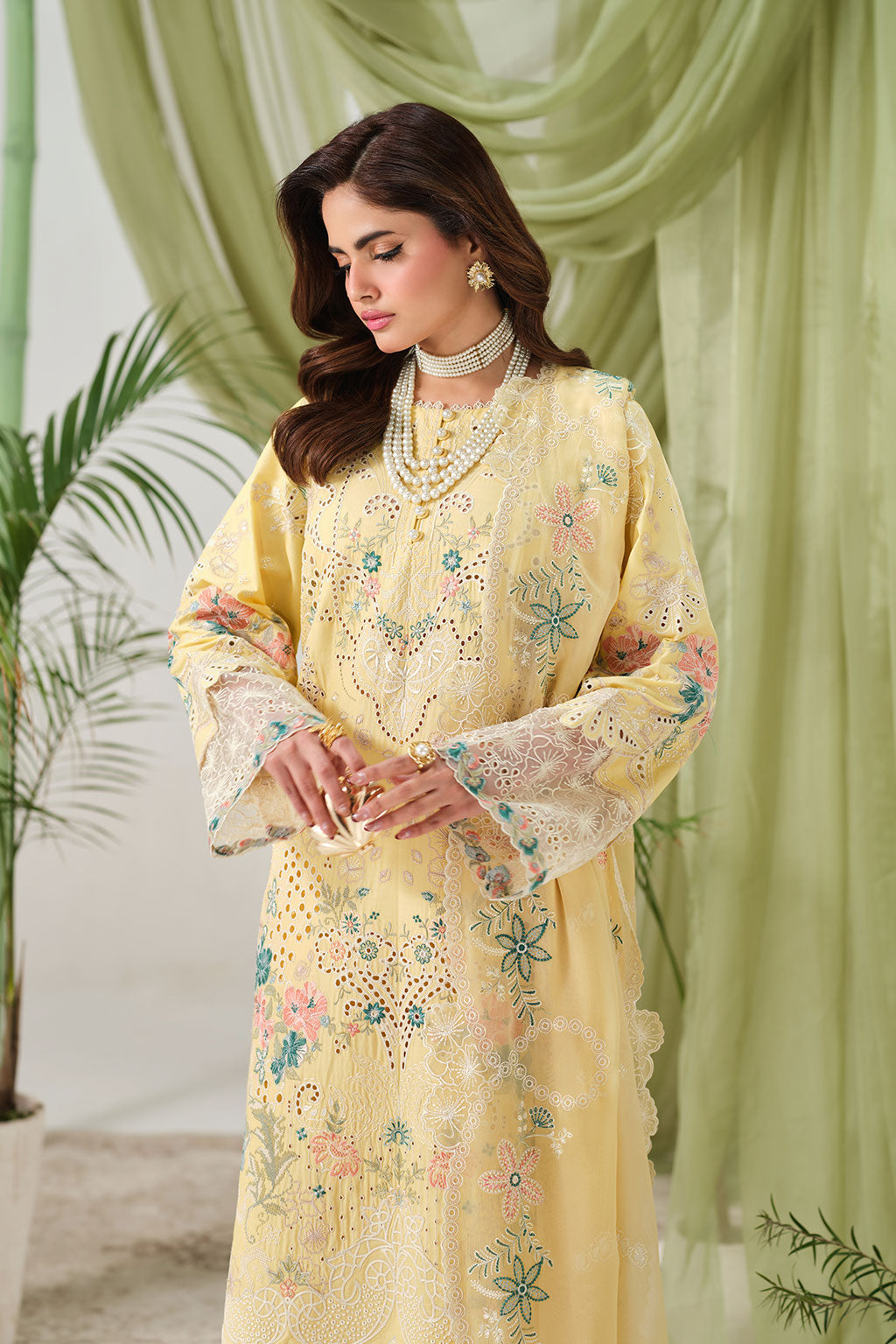 Ramsha | Riwayat Lawn Collection |Y-1506 - Luxury Dress - available at Maria Faisal in UK and USA.