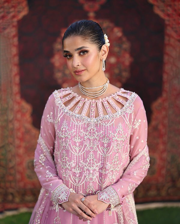 Roheenaz | Aangan Chiffon Collection 25 | Naaz - is Pink dress from Roheenaz - Ladies Clothes - Maria Faisal