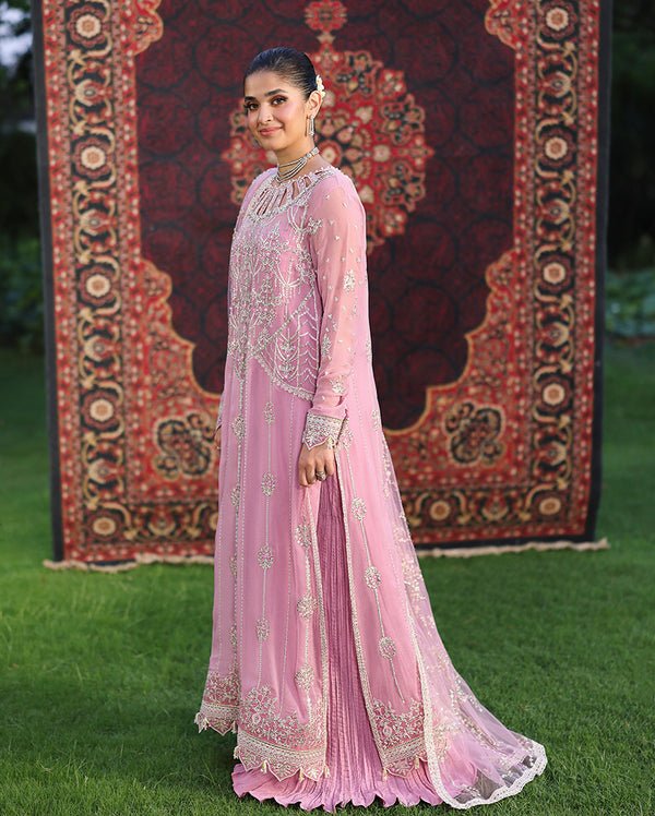 Roheenaz | Aangan Chiffon Collection 25 | Naaz - is Pink dress from Roheenaz - Ladies Clothes - Maria Faisal