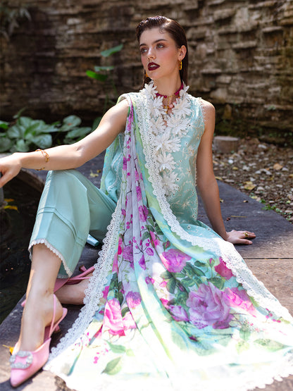 Roheenaz | Dahlia Embroidered Lawn 24 | Zinnia - Ladies Clothes 