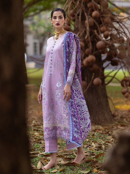 Roheenaz | Dahlia Embroidered Lawn 24 | Hyacinth - Ladies Clothes 