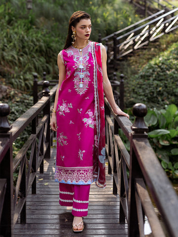 Roheenaz | Dahlia Embroidered Lawn 24 | Camellia