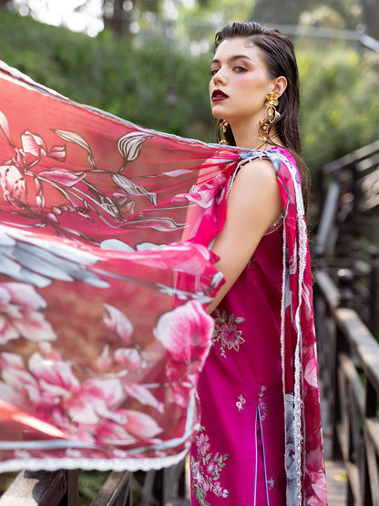 Roheenaz | Dahlia Embroidered Lawn 24 | Camellia - Ladies Clothes 