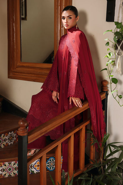 Afsanah | Rosa Essential | AL-308 - Luxury Dress - available at Maria Faisal in UK and USA.