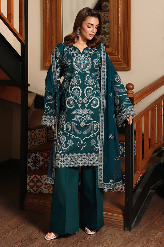Afsanah | Rosa Essential | AL-304 - Luxury Dress - available at Maria Faisal in UK and USA.
