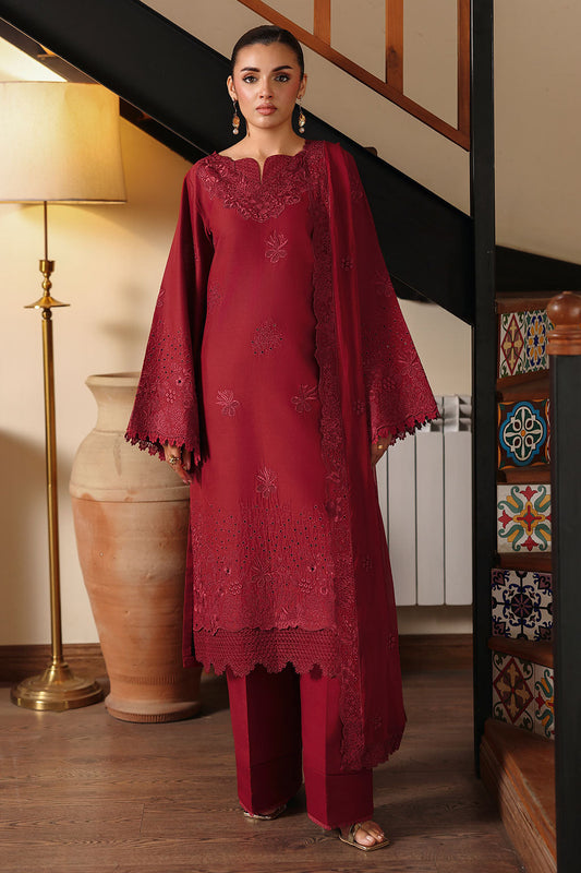 Afsanah | Rosa Essential | AL-308 - Luxury Dress - available at Maria Faisal in UK and USA.