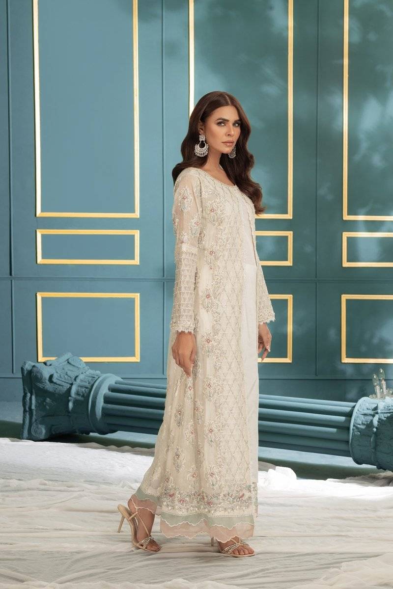 Panache | Pret | Roseate Elegance (Off White) by Maria Faisal - Registered Vendor of : Panache By Mona - type : Ladies Clothes - 100% original wedding dresses
