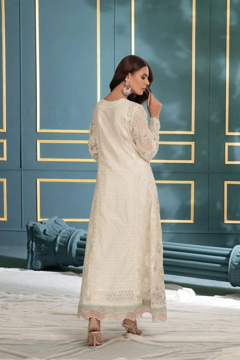 Panache | Pret | Roseate Elegance (Off White) by Maria Faisal - Registered Vendor of : Panache By Mona - type : Ladies Clothes - 100% original wedding dresses
