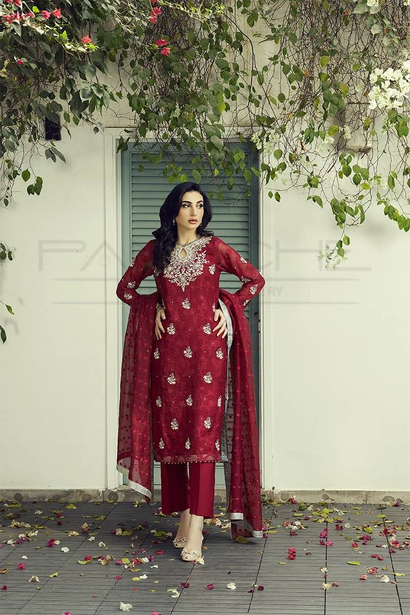 Panache | Pret | Ruby Radiance by Maria Faisal - Registered Vendor of : Panache By Mona - type : Ladies Clothes - 100% original wedding dresses