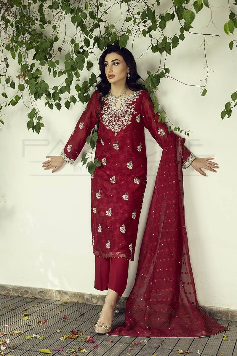 Panache | Pret | Ruby Radiance by Maria Faisal - Registered Vendor of : Panache By Mona - type : Ladies Clothes - 100% original wedding dresses