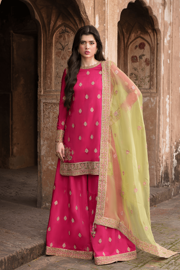 Saad Shaikh | Zaria Festive Pret 25 | CELESTE - Formal Dress - available at Maria Faisal in UK and USA.