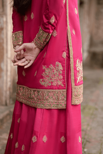 Saad Shaikh | Zaria Festive Pret 25 | CELESTE - Formal Dress - available at Maria Faisal in UK and USA.