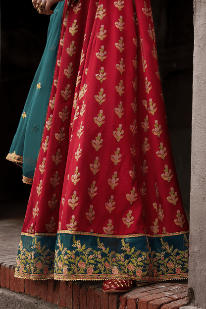 Saad Shaikh | Zaria Festive Pret 25 | SCARLET - Formal Dress - available at Maria Faisal in UK and USA.