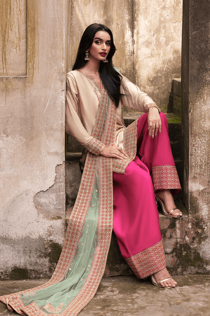 Saad Shaikh | Zaria Festive Pret 25 | SIERRA - Formal Dress - available at Maria Faisal in UK and USA.