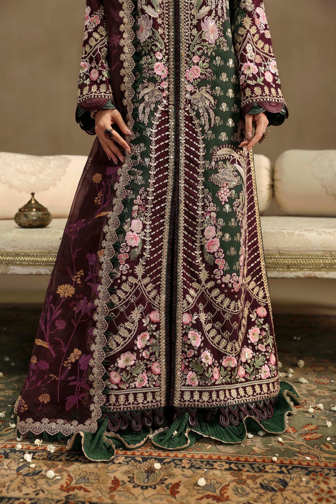 Sable Vogue | Festive 25 | FC - 01 - 25 - is Purple dress from Sable Vogue - Ladies Clothes - Maria Faisal