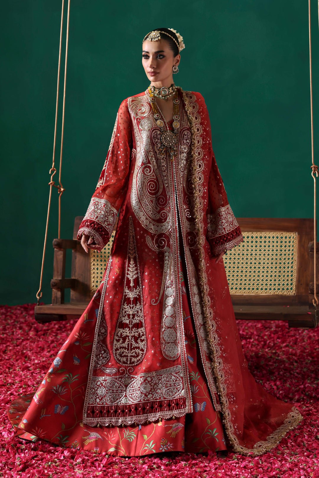 Sable Vogue | Festive 25 | FC - 02 - 25 - is Red dress from Sable Vogue - Ladies Clothes - Maria Faisal