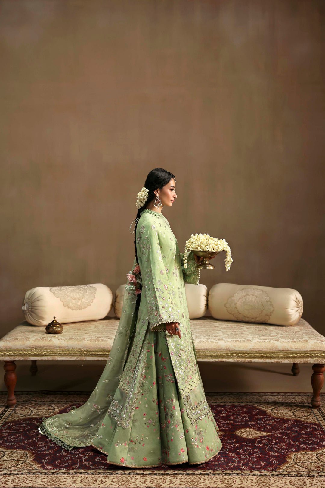 Sable Vogue | Festive 25 | FC - 03 - 25 - G - is Pistachio dress from Sable Vogue - Ladies Clothes - Maria Faisal