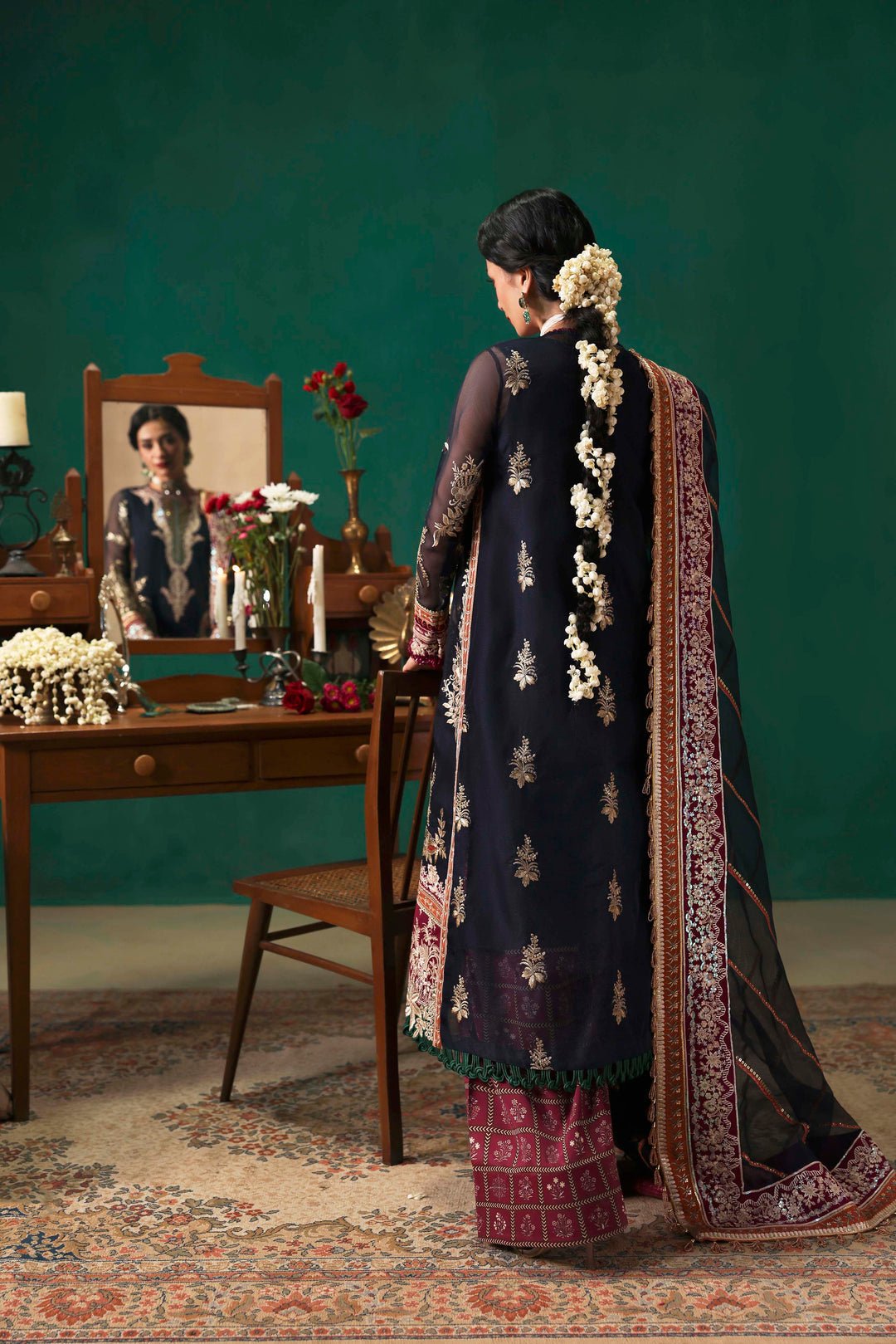 Sable Vogue | Festive 25 | FC - 05 - 25 - is Navy Blue dress from Sable Vogue - Ladies Clothes - Maria Faisal