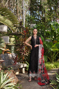 Noor by Saadia Asad | Luxury Chikankari Lawn24 | D6-A Black Laser - Ladies Clothes - Maria Faisal