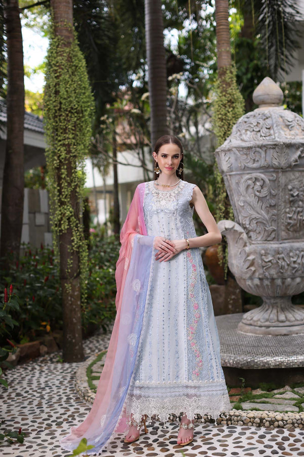 Noor by Saadia Asad | Luxury Chikankari Lawn24 | D7-A Multi Tkm - Ladies Clothes - Maria Faisal